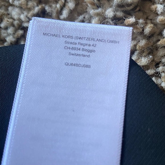 Michael Kors Hanging Sleeve Black Embroidered Sheer Blouse Size Medium - Picture 6 of 11